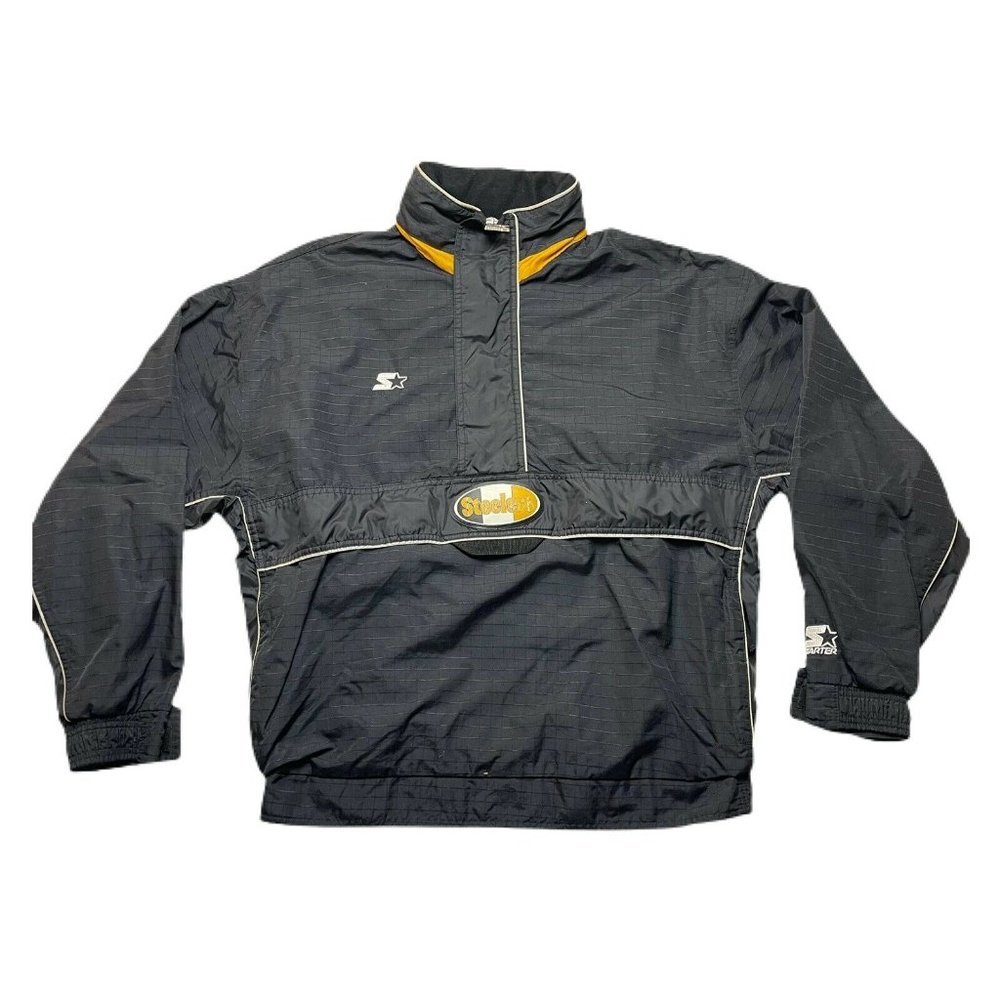 vintage 90’s Pitssburg Steelers Windbreaker Jacket by Starter Size Large